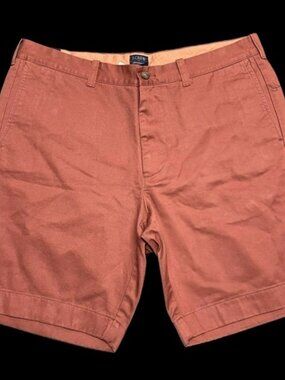 J. Crew Brick Red 35W Gramercy Broken-in short 9” Inseam NWT